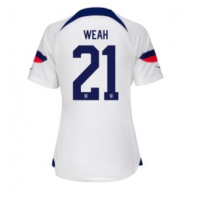 Förenta staterna Timothy Weah #21 Hemmakläder Dam VM 2022 Kortärmad